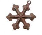 Rusted Tin Snow flake 10 pieces