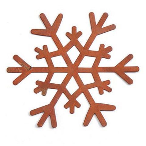 Rusted Snowflake Tin - piece