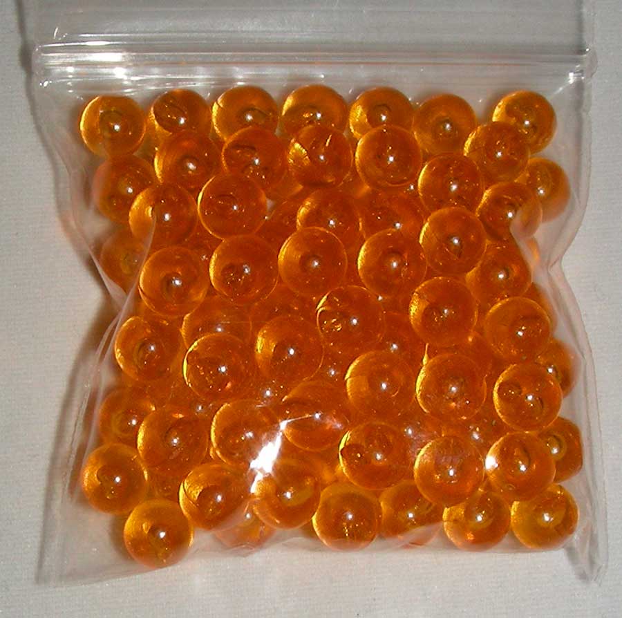 Gourd Light Beads from Turkey Orange 6mm Turkish beads