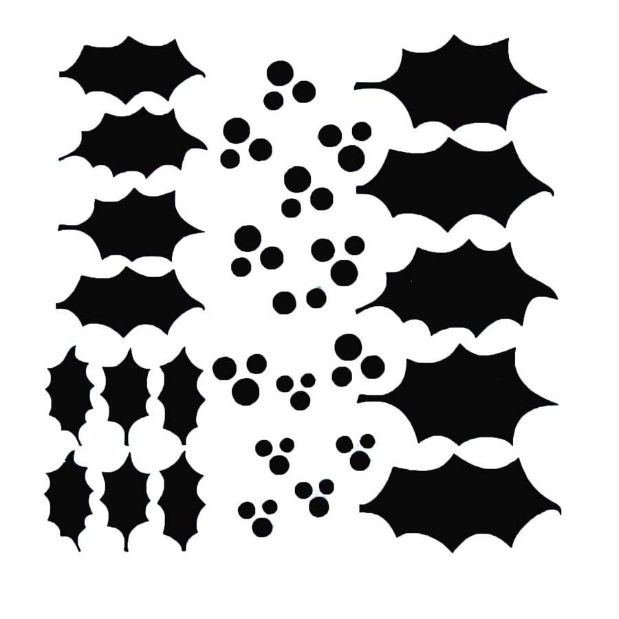 Vinyl Holly Leaves and Berries Vinyl Holly Leaves and Berries