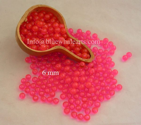 Gourd light beads from turkey - Gypsy Pink 6mm