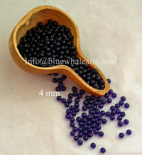 Gourd LIght Beads from Turkey Purple 4mm turkish beads