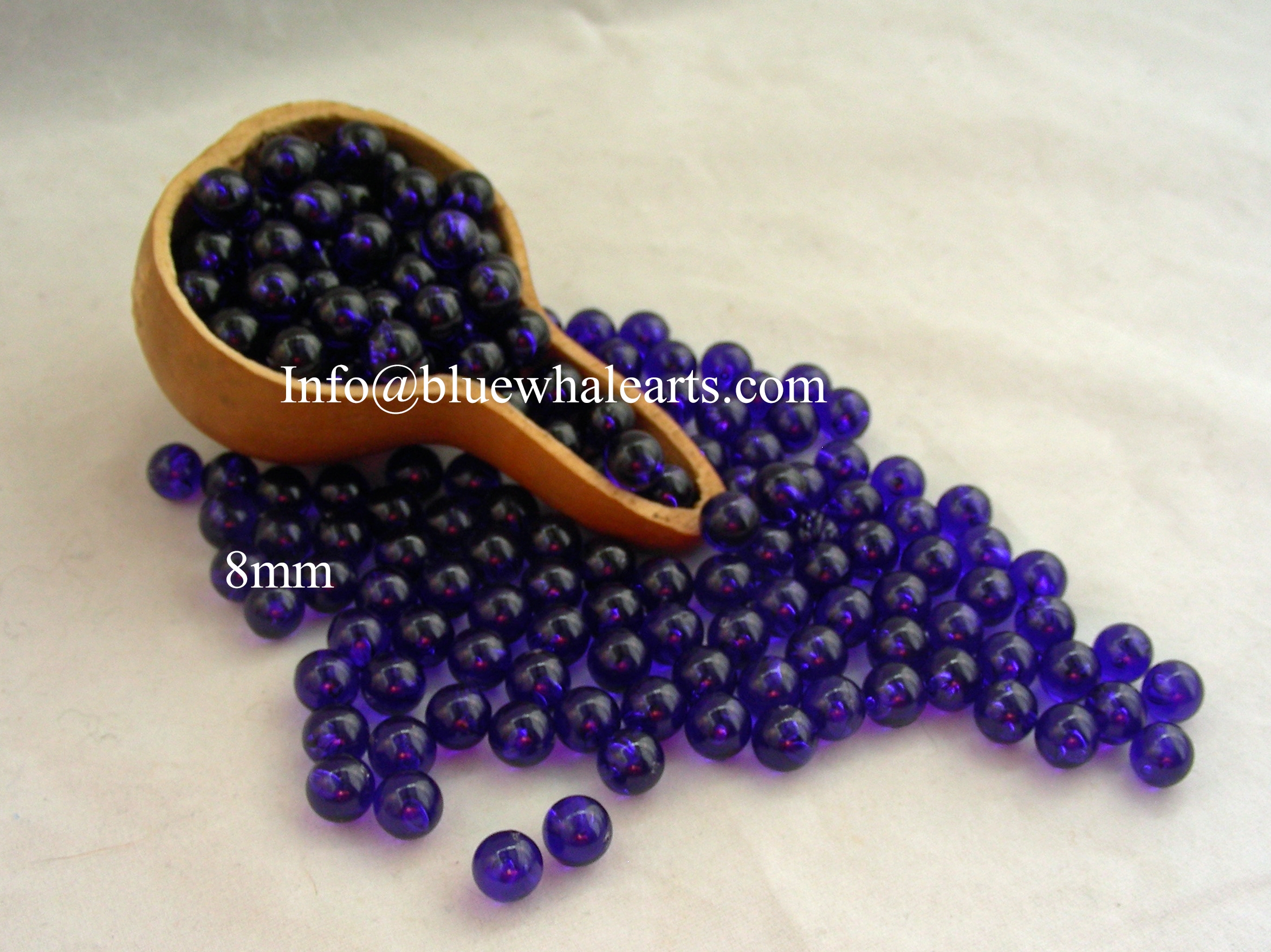 Gourd LIght Beads from Turkey Purple 8mm Turkish Beads