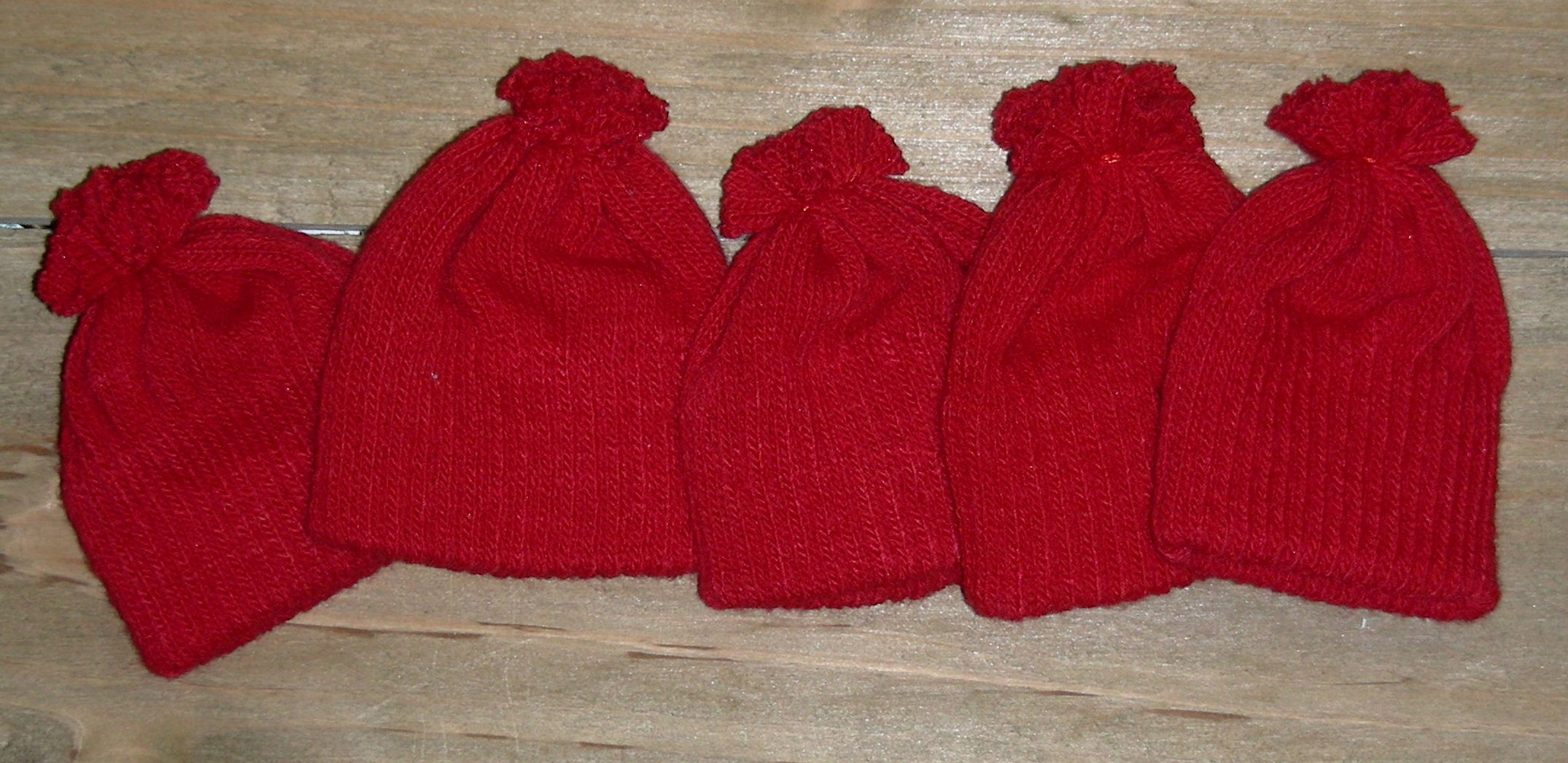 Knit Hat, Doll Hat snowmand, bear