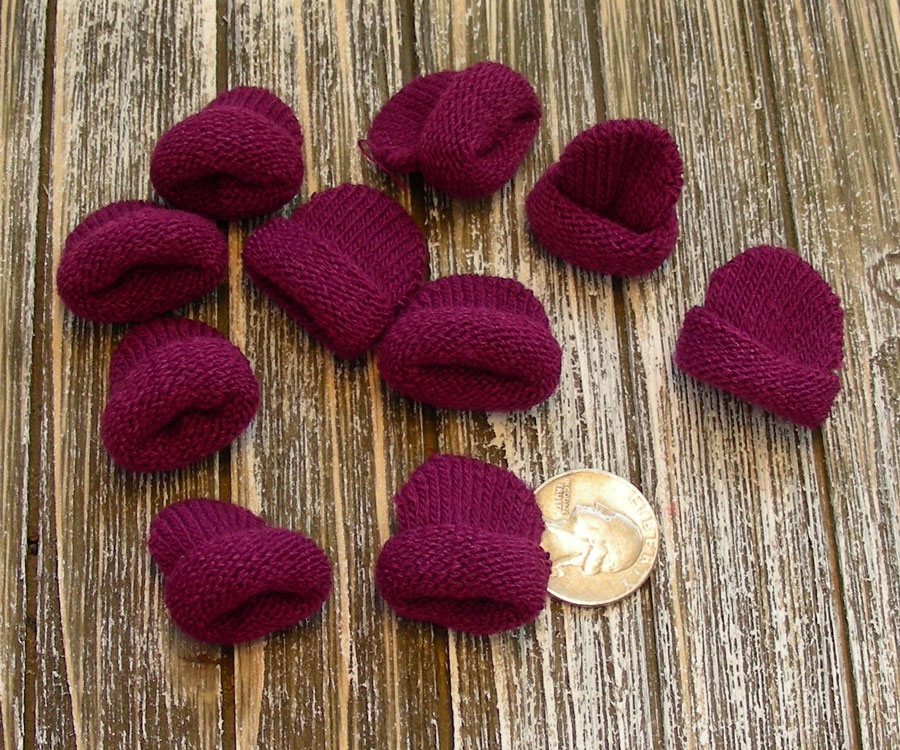 Mini Knit Hat , purple