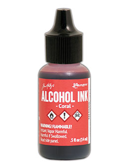 Tim Holtz Alcohol Ink Coral