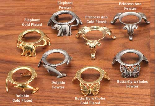 Egg Stand Elephant - Gold Plated