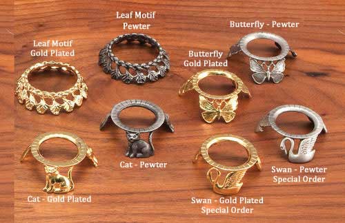 Egg Stand Cat - Pewter