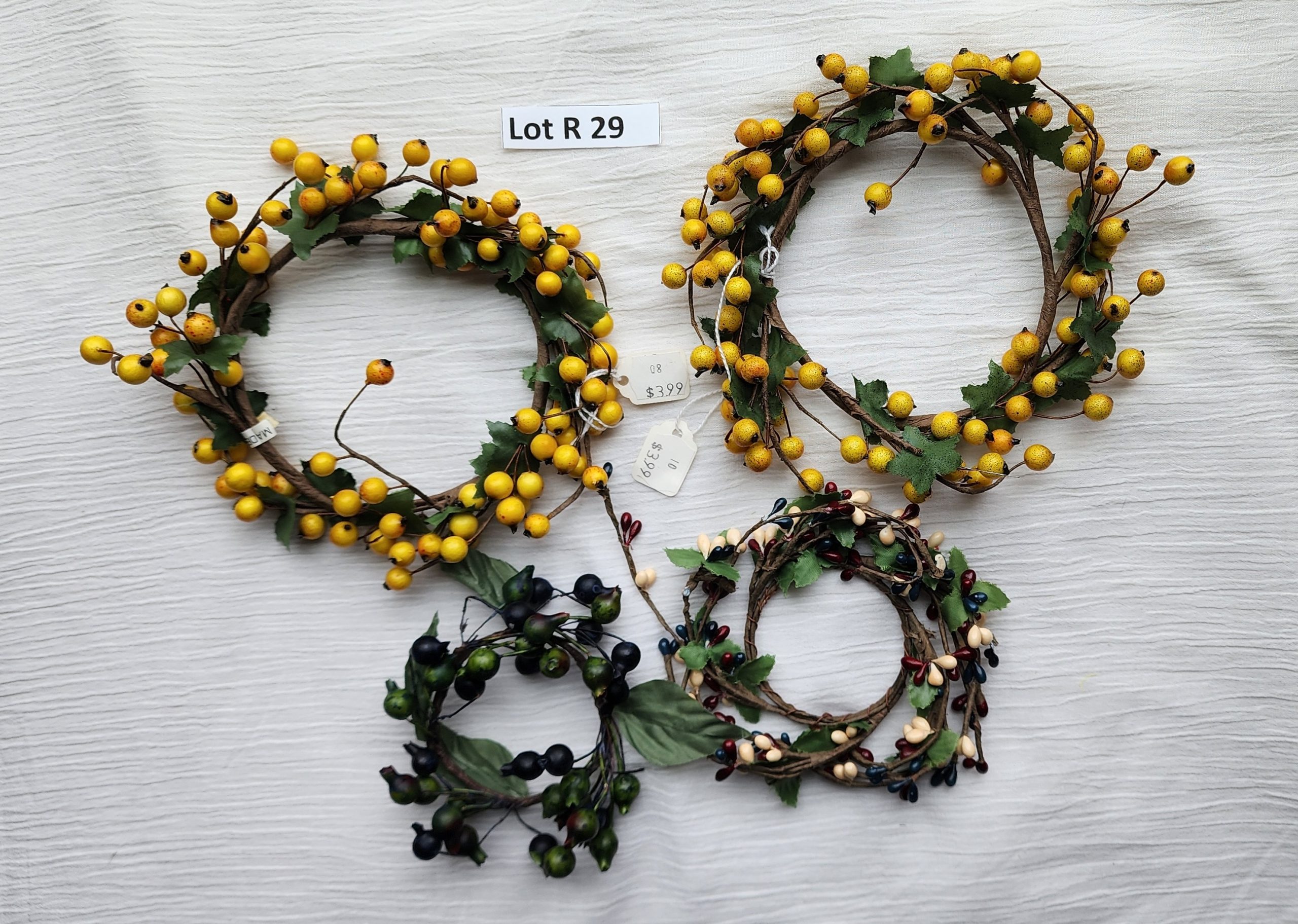 Floral Rings - 4 pieces Lot R 29