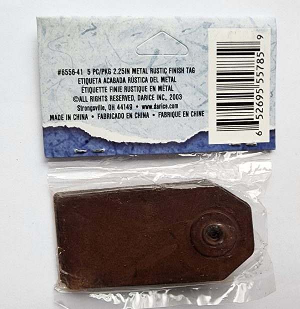 Metal finish tags 1