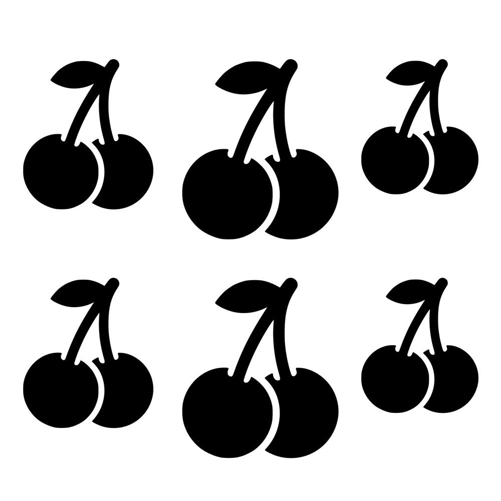 Vinyl Cherries - Mixed Size