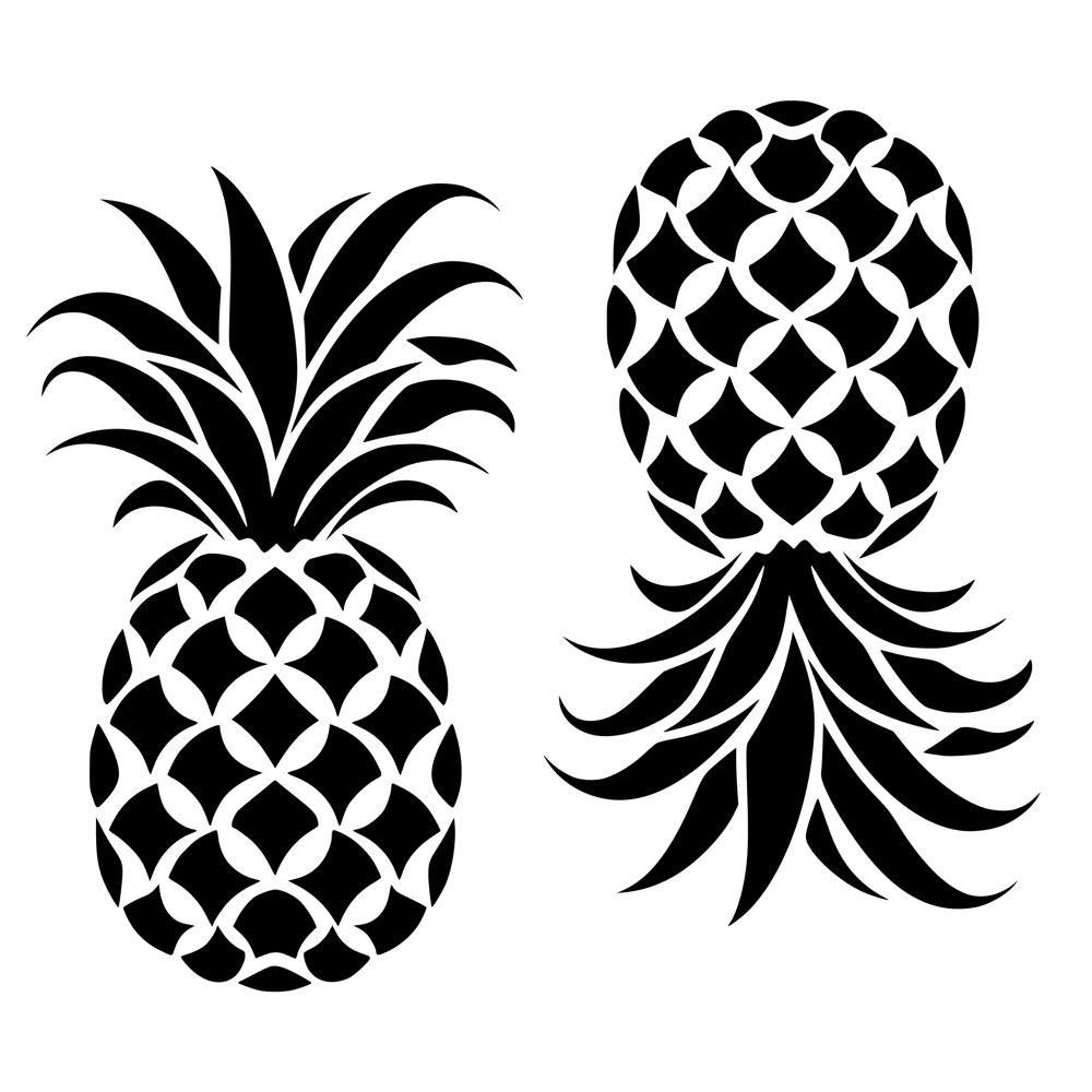 Vinyl Pineapple - Large with Transfer Tape